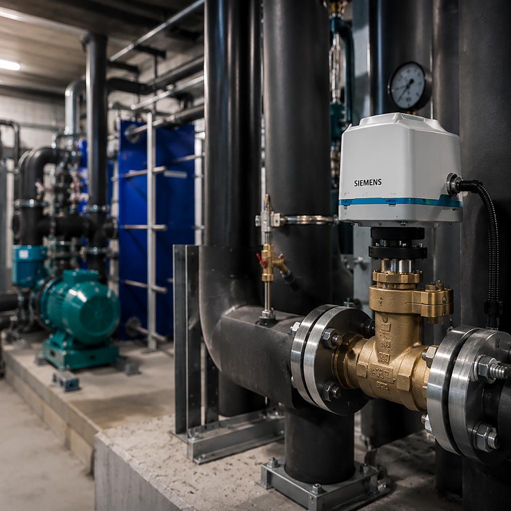 شیرآلات و محرک‌های زیمنس برای سیستم‌های HVAC